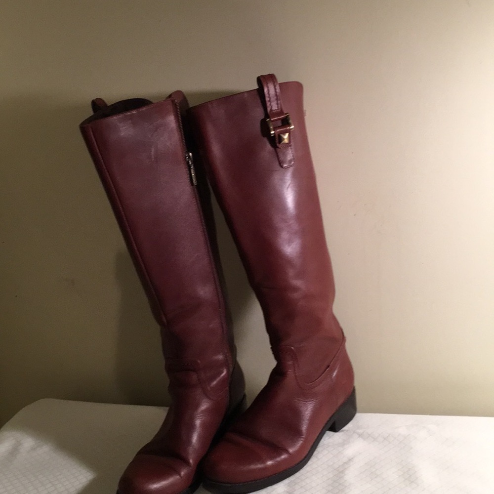 Blonde Waterproof Brown Riding Boots in good condition